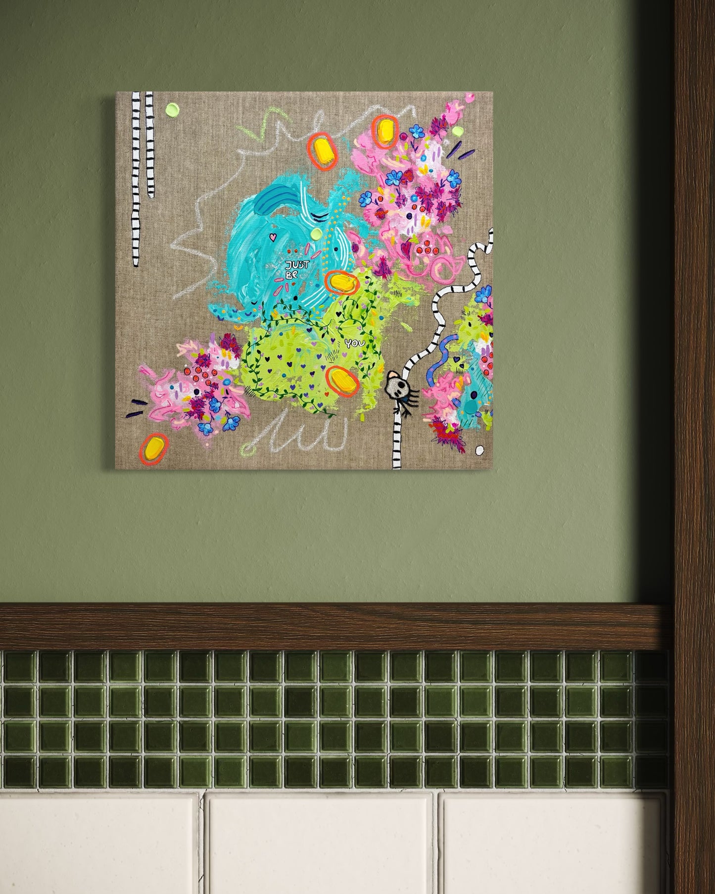 4. Just be Me / 40x40 cm